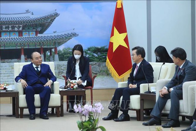 Chủ tịch nước mong muốn tỉnh Gyeonggi tiếp tục dành nhiều quan tâm đến các cô dâu Việt - Ảnh 1.