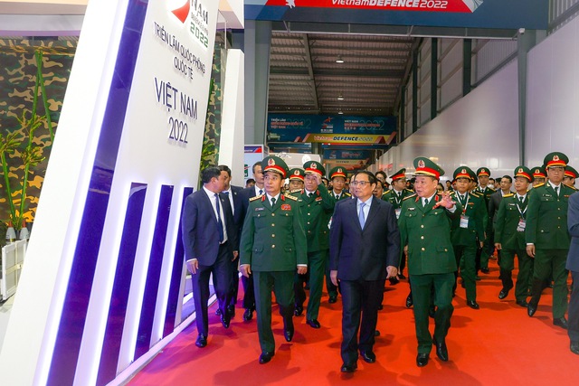 Chùm ảnh: Thủ tướng dự lễ khai mạc Triển lãm Quốc phòng quốc tế Việt Nam 2022 - Ảnh 10.