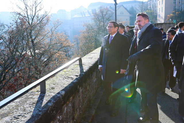 Chùm ảnh: Thủ tướng Phạm Minh Chính tìm hiểu quá trình quy hoạch và phát triển Thủ đô Luxembourg  - Ảnh 3.
