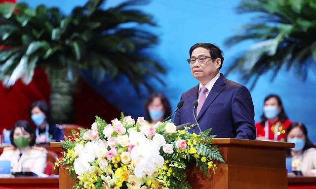 Phát biểu của Thủ tướng Phạm Minh Chính tại Đại hội đại biểu Phụ nữ toàn quốc lần thứ XIII - Ảnh 1. Phát biểu của Thủ tướng Phạm Minh Chính tại Đại hội đại biểu Phụ nữ toàn quốc lần thứ XIII - Ảnh 1.