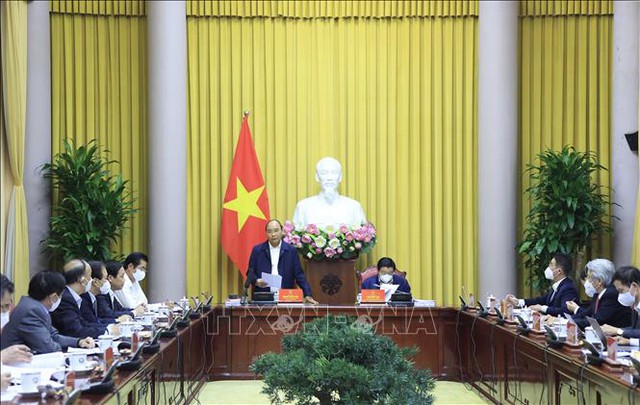 Chủ tịch nước Nguyễn Xuân Phúc: Đẩy nhanh tiến độ xây dựng Đề án về Nhà nước pháp quyền - Ảnh 1.