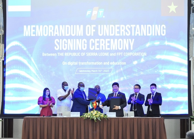 FPT hỗ trợ Chính phủ Sierra Leone đào tạo nguồn nhân lực số chất lượng cao - Ảnh 1. FPT hỗ trợ Chính phủ Sierra Leone đào tạo nguồn nhân lực số chất lượng cao - Ảnh 1.