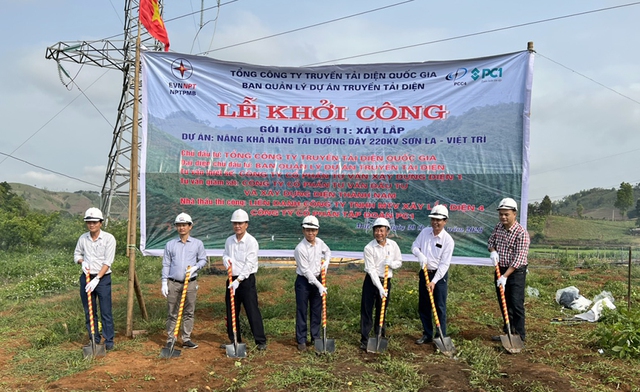 Khởi công dự án nâng khả năng tải đường dây 220kV Sơn La – Việt Trì - Ảnh 1.