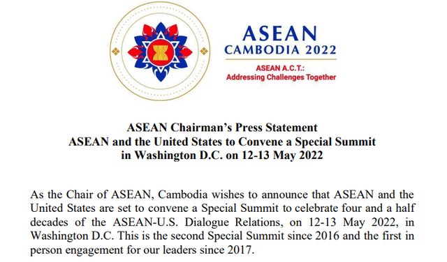 ASEAN-Hoa Kỳ tổ chức Hội nghị Cấp cao đặc biệt tại Washington D.C - Ảnh 1.