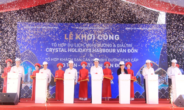 Khởi công 4 dự án trọng điểm tại Khu kinh tế Vân Đồn - Ảnh 1. Khởi công 4 dự án trọng điểm tại Khu kinh tế Vân Đồn - Ảnh 1.