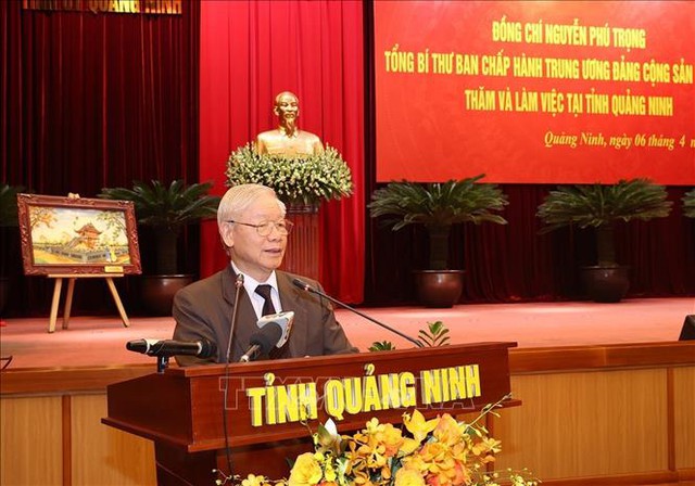Tổng Bí thư Nguyễn Phú Trọng thăm và làm việc tại tỉnh Quảng Ninh - Ảnh 1.
