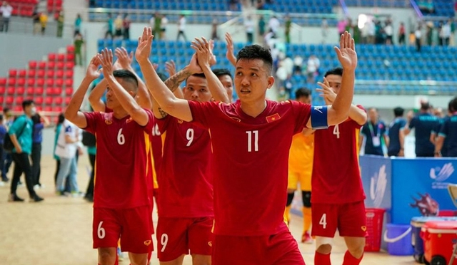 Đội tuyển futsal Việt Nam thắng đậm Malaysia với tỷ số 7-1 - Ảnh 1. Đội tuyển futsal Việt Nam thắng đậm Malaysia với tỷ số 7-1 - Ảnh 1.