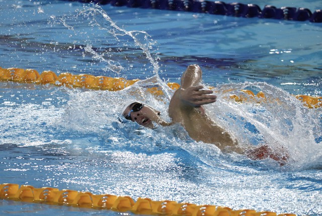 Chung kết Bơi lội 400m tự do nam: Huy Hoàng phá kỷ lục SEA Games - Ảnh 3.