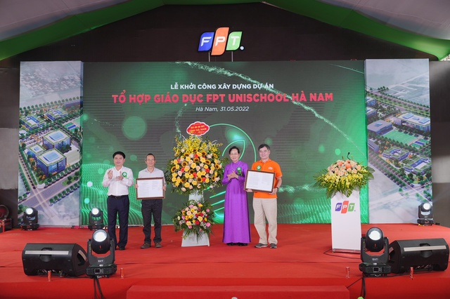 Khởi công Tổ hợp giáo dục FPT UniSchool Hà Nam quy mô đào tạo 10.000 người học - Ảnh 1. Khởi công Tổ hợp giáo dục FPT UniSchool Hà Nam quy mô đào tạo 10.000 người học - Ảnh 1.