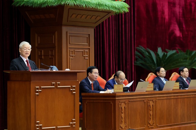 Tổng Bí thư Nguyễn Phú Trọng chủ trì, phát biểu khai mạc hội nghị.