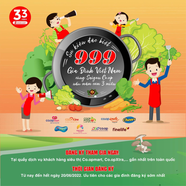 999 gia đình Việt sẽ lập kỷ lục cùng Co.opmart, Co.opXtra - Ảnh 1.