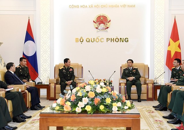 Đoàn đại biểu Quân sự cấp cao QĐND Lào thăm chính thức Việt Nam - Ảnh 3.