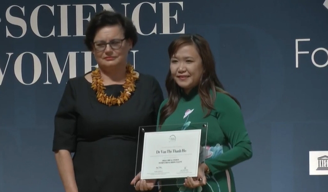 UNESCO trao giải thưởng tài năng thế giới cho nữ tiến sĩ Việt Nam - Ảnh 1.
