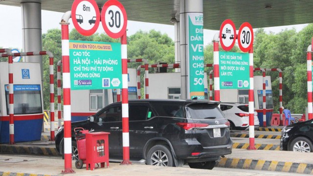Mỗi ngày thêm 1.600 xe sử dụng dịch vụ thu phí không dừng trên cao tốc Hà Nội-Hải Phòng - Ảnh 1.
