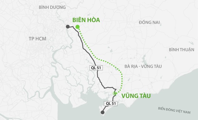 Chủ trương đầu tư đường bộ cao tốc Biên Hòa - Vũng Tàu - Ảnh 1.