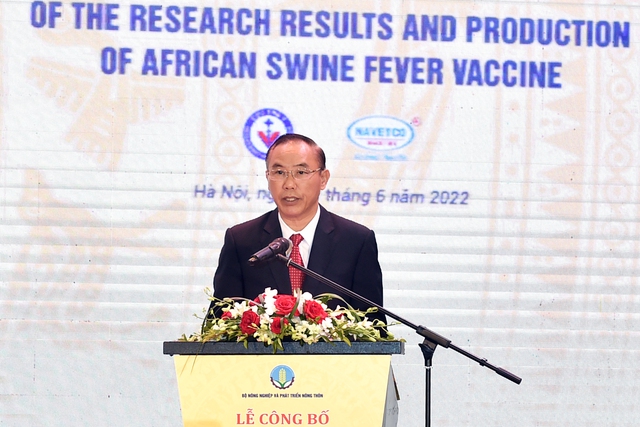 Việt Nam công bố sản xuất thành công vaccine dịch tả lợn châu Phi - Ảnh 1.