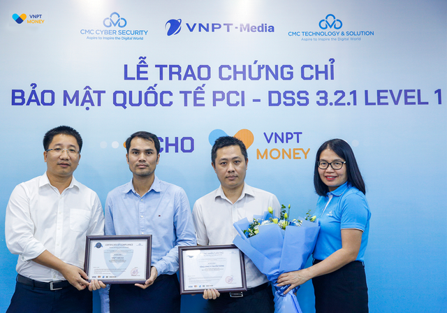 VNPT Money nhận chứng chỉ bảo mật PCI-DSS cấp độ cao nhất - Ảnh 1. VNPT Money nhận chứng chỉ bảo mật PCI-DSS cấp độ cao nhất - Ảnh 1.