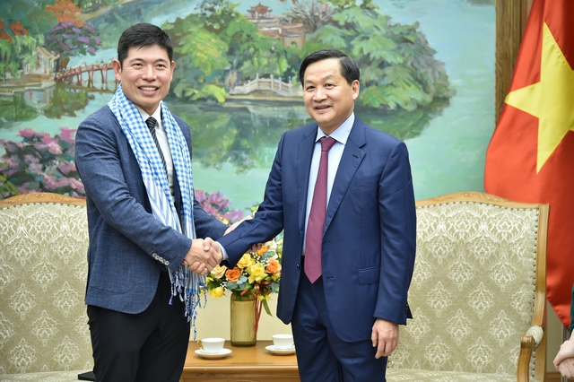 Phó Thủ tướng Lê Minh Khái tiếp Tổng Giám đốc kiêm đồng sáng lập Tập đoàn Grab - Ảnh 1.