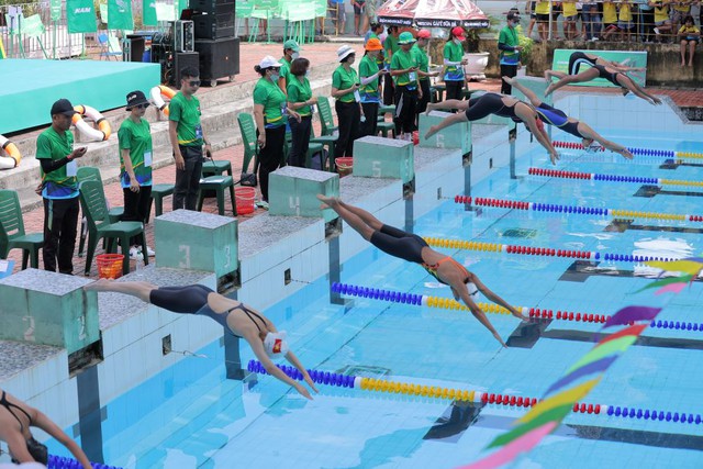 Khai mạc Giải Bơi cứu đuối Thanh thiếu nhi toàn quốc 'Đường đua xanh' năm 2022 tại Hải Phòng - Ảnh 1.