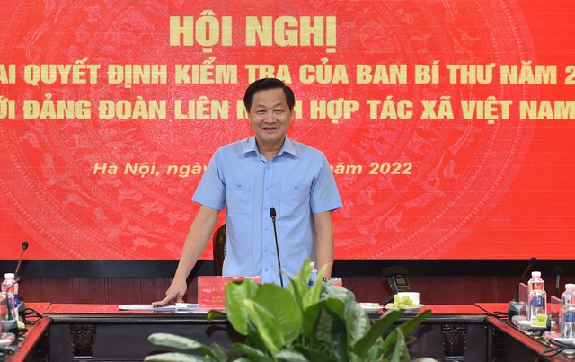 Ban Bí thư kiểm tra Đảng đoàn Liên minh Hợp tác xã Việt Nam - Ảnh 2.