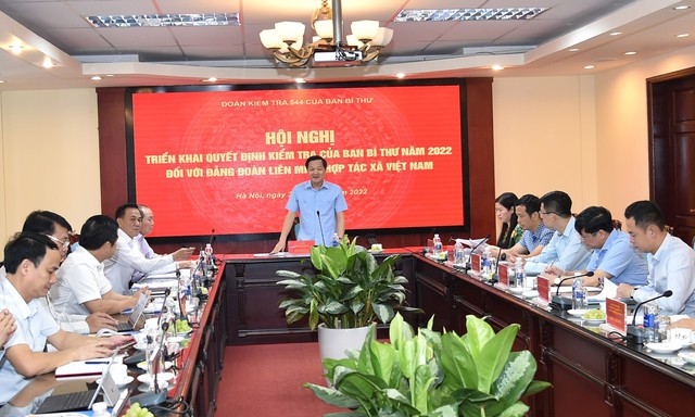 Ban Bí thư kiểm tra Đảng đoàn Liên minh Hợp tác xã Việt Nam - Ảnh 1.