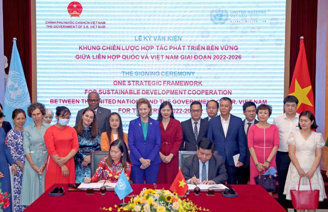 Việt Nam - Liên Hợp quốc ký Văn kiện khung chiến lược hợp tác phát triển bền vững giai đoạn 2022-2026 - Ảnh 1.