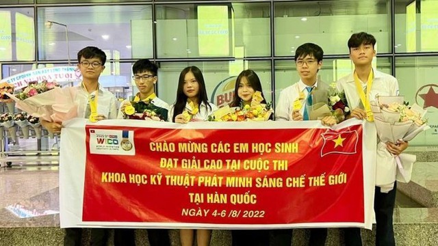 Việt Nam giành 7 Huy chương Vàng tại Olympic KHKT phát minh sáng chế Thế giới - Ảnh 1. Việt Nam giành 7 Huy chương Vàng tại Olympic KHKT phát minh sáng chế Thế giới - Ảnh 1.