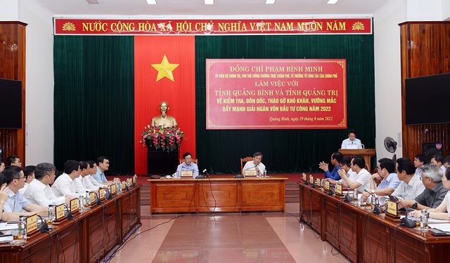 Phó Thủ tướng Thường trực đôn đốc giải ngân đầu tư công tại Quảng Bình, Quảng Trị - Ảnh 2.