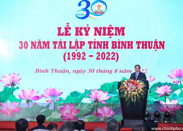 Thủ tướng dự lễ kỷ niệm 30 năm tái lập tỉnh Bình Thuận - Ảnh 4.