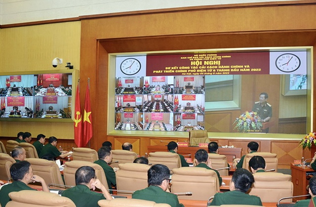 Quân đội sơ kết công tác cải cách hành chính và phát triển Chính phủ điện tử - Ảnh 1.