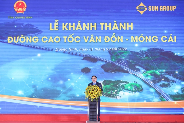 Chùm ảnh: Thủ tướng dự lễ khánh thành cao tốc Vân Đồn-Móng Cái - Ảnh 5.