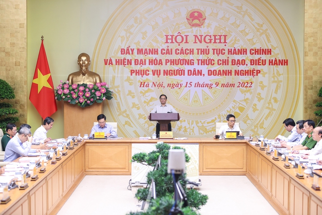 Thủ tướng  Phạm Minh Chính chủ trì Hội nghị toàn quốc về cải cách TTHC, phục vụ người dân, doanh nghiệp - Ảnh 3.