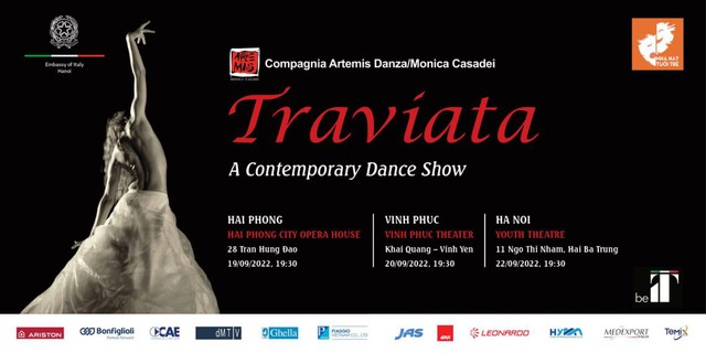 Giới thiệu vở múa đương đại “La Traviata” của Italia tới khán giả Việt Nam