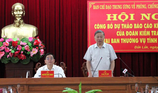 Công bố dự thảo kết quả kiểm tra phòng chống tham nhũng tại Ban Thường vụ Tỉnh ủy Đắk Lắk - Ảnh 1.