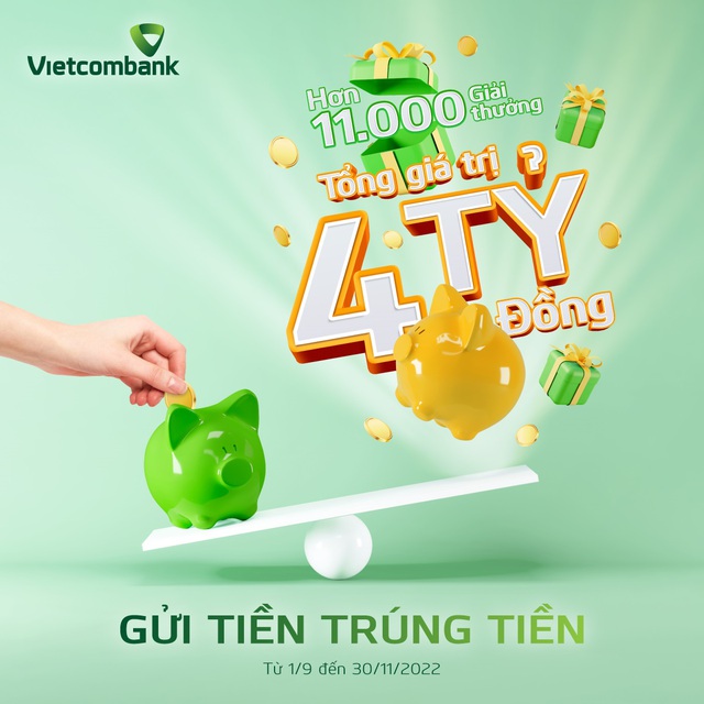 Cơ hội trúng 600 triệu đồng khi gửi tiết kiệm tại Vietcombank - Ảnh 1.