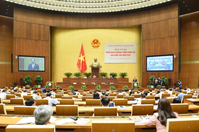 Quốc hội tổ chức Hội nghị toàn quốc về triển khai công tác giám sát - Ảnh 1.