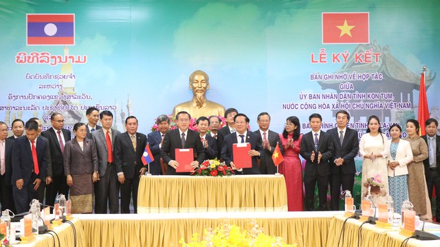 Kon Tum và Salavan (Lào) ký kết hợp tác giai đoạn 2022 – 2027 - Ảnh 1.