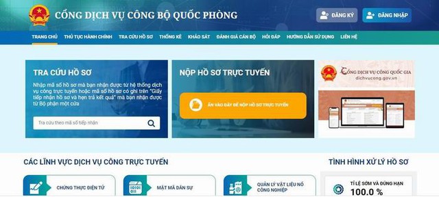 Quy chế hoạt động của Hệ thống thông tin giải quyết TTHC Bộ Quốc phòng - Ảnh 1.