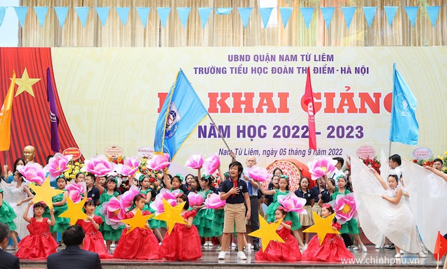 Chùm ảnh: Thủ tướng Phạm Minh Chính dự Lễ Khai giảng năm học mới - Ảnh 9.