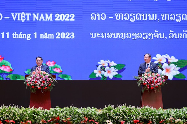 Việt Nam và Lào quyết tâm nâng tầm hợp tác kinh tế, mở rộng không gian hợp tác và phát triển - Ảnh 6.