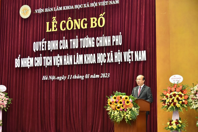 Công bố quyết định của Thủ tướng Chính phủ bổ nhiệm Chủ tịch Viện Hàn lâm Khoa học xã hội Việt Nam - Ảnh 5.
