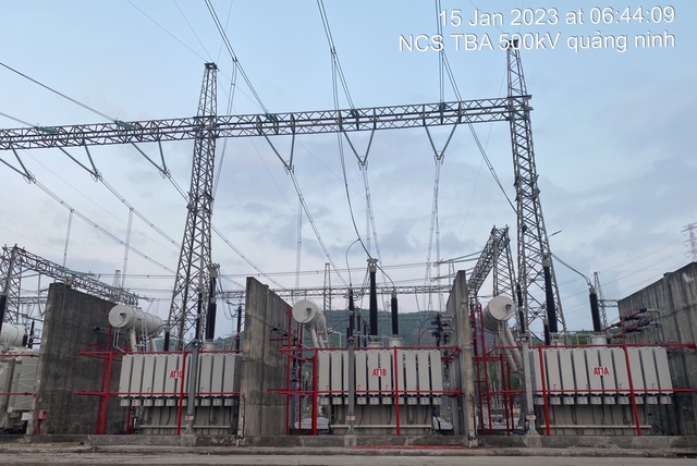 Hoàn thành nâng công suất trạm biến áp 500kV Quảng Ninh - Ảnh 1. Hoàn thành nâng công suất trạm biến áp 500kV Quảng Ninh - Ảnh 1.