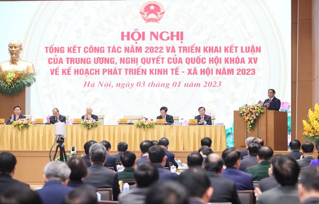 Hội nghị Chính phủ với các địa phương tổng kết công tác năm 2022, triển khai nhiệm vụ năm 2023 - Ảnh 4.