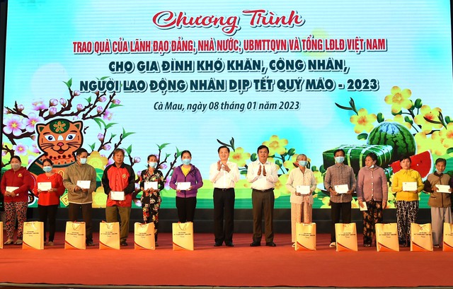 Phó Thủ tướng Lê Minh Khái chúc Tết gia đình chính sách, người lao động, gia đình nghèo tỉnh Cà Mau - Ảnh 5.