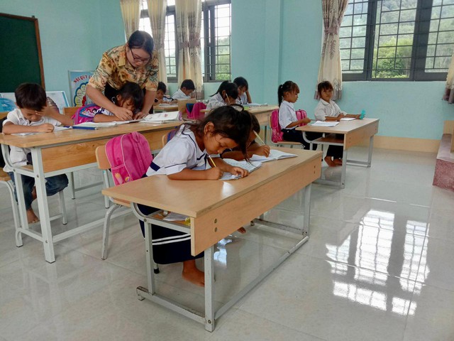 Vietlott mang đến ngôi trường khang trang cho học sinh Ba na - Ảnh 3.