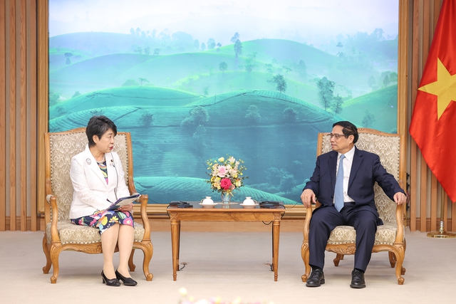 Thủ tướng Chính phủ Phạm Minh Chính tiếp Bộ trưởng Ngoại giao Nhật Bản - Ảnh 2.