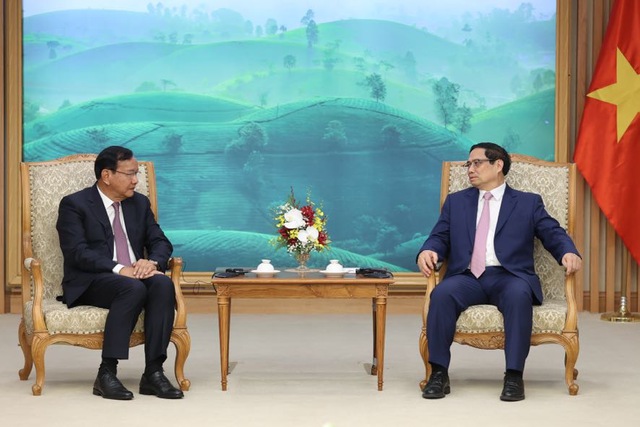 Thủ tướng Phạm Minh Chính tiếp Trưởng Ban Đối ngoại Đảng Nhân dân Campuchia - Ảnh 2.