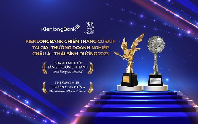 KienlongBank giành cú đúp giải thưởng tại Asia Pacific Enterprise Awards 2023  - Ảnh 1.