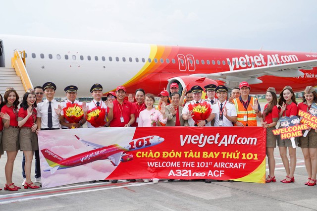 Liên tục nhận tàu bay mới, Vietjet đón tàu bay thứ 101 - Ảnh 2.