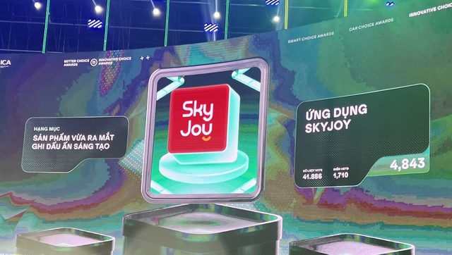 Vietjet SkyJoy là “Sản phẩm vừa ra mắt ghi dấu ấn sáng tạo” tại Better Choice Awards 2023 - Ảnh 1.